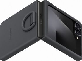 Чехол Samsung Silicone Case для Z Flip6/Flip7 FE черный