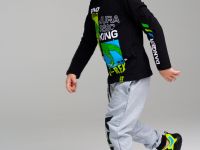 Фуфайка трикотажная для мальчиков (футболка с длинными рукавами)