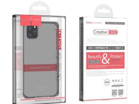 Чехол-накладка Hoco Thin Series high transparent PP для iPhone 12 Pro Max силикон (прозрачно-черный)