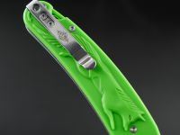 Складной нож Перемен Лисичка, сталь 8Cr14MoV, рукоять FRN, зеленый