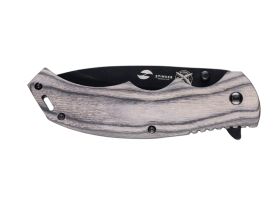 Складной нож Stinger FK-1116BK, нержавеющая сталь, рукоять дерево