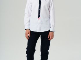 Рубашка на кнопках для мальчика