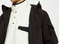 Куртка-бомбер утепленная с эластичным поясом