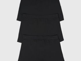 Трусы для мальчиков, 3 шт., Черный