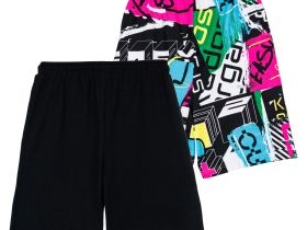 Шорты трикотажные для девочек, 2 шт в комплекте