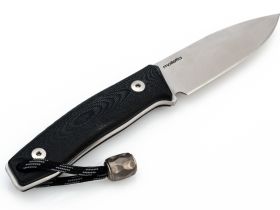 Нож с фиксированным клинком LionSteel M1 GBK, сталь M390, рукоять G10, черный