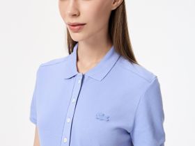Женское поло Lacoste приталенного кроя из эластичного хлопка