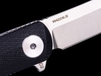 Складной нож Dr.Tech W4224LB, сталь D2, рукоять G10, черный