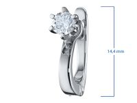 Серьги из белого золота с бриллиантами э0901сг05091100