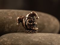 Бусина для темляка Шут, бронза