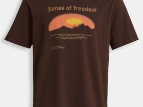 Футболка из хлопка с принтом