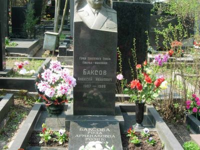 Могила - Баксов Алексей Иванович (1907-1986), Герой Советского Союза