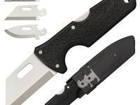 Нож со сменным лезвием Cold Steel Click N Cut, сталь 420J2, рукоять пластик, черный