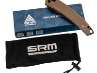 Складной нож SRM 9211B-GW Blackwash сталь 8Cr13MoV, рукоять Coyote G10