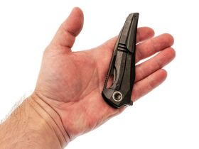 Складной нож TUOTOWN Magpie DLC, сталь M390, рукоять Black Crystal Ti