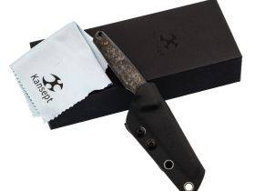 Туристический нож Kansept Parr blackwash сталь S35VN, рукоять Shred Carbon Fiber
