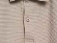 Поло из текстурированной ткани, Бежевый