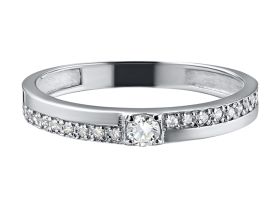 Кольцо из белого золота с бриллиантами э4701кц02144000