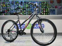 Женский велосипед Forward Iris 26 1.0, год 2022, цвет Фиолетовый-Зеленый, ростовка 17