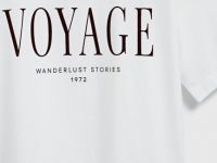 Футболка с цветочным принтом, Белый