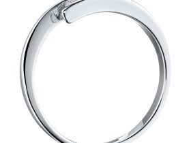 Кольцо из белого золота с бриллиантом э0901кц11134300