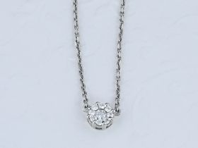 Колье из белого золота с бриллиантами э0901кл09160600