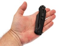 Складной нож Daggerr Powie All Black DL, сталь 8Cr14MoV, рукоять термопластик FRN, черный