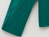 Блузка свободного силуэта с отложным воротником