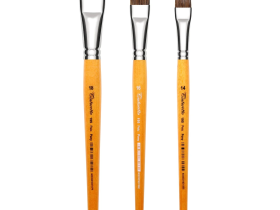 Кисть пони №4 плоская Tintoretto "Pony" на короткой ручке