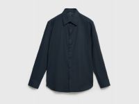 Рубашка с острым воротником, Черный