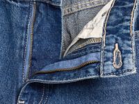 Ультраширокие джинсы с высокой посадкой, Синий