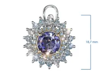 Серьги из белого золота с иолитами э4884сг04250363_white