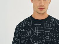 Футболка с принтом, Черный