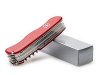 Многофункциональный складной нож Victorinox WorkChamp, сталь X55CrMo14, рукоять нейлон, красный