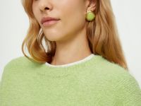 Джемпер свободного силуэта с объемными рукавами