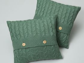 Наволочка декоративная Villena, зеленая