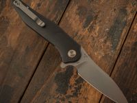 Складной нож CJRB Agave, сталь D2, рукоять G10, черный