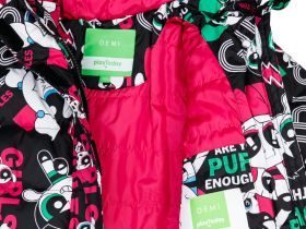 Куртка текстильная с полиуретановым покрытием для девочек