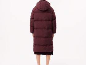 Женский длинный пуховик Lacoste с капюшоном