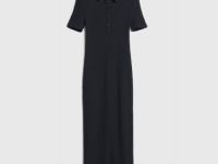 Трикотажное платье для девочек, Черный