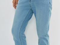 Зауженные джинсы, Голубой