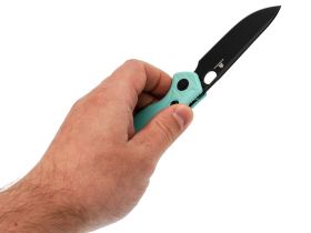 Складной нож Bestech Knives Angry Owl Aqua, сталь D2, рукоять G10