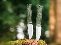 Нож с фиксированным клинком Boker Bronco Mini Green Scandi, сталь CPM-3V, рукоять термопластик, зеленый