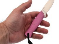 Нож Колибри, сталь N690, рукоять G10 розовая