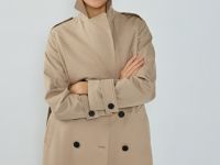 Длинный плащ, Бежевый