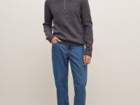 Джемпер прямого силуэта с шерстью