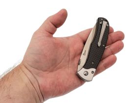 Складной нож Prime D2 Satin, Carbon, Kizlyar Supreme