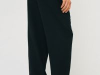 Широкие брюки из вискозы, Черный