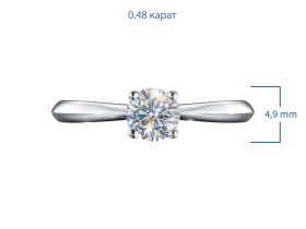 Кольцо из белого золота э4712кц04203099