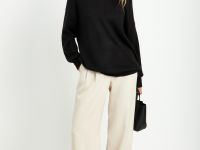 Оверсайз джемпер из мохера и шерсти